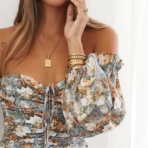 ***SOLD*** 🍾🪴 Hello Molly Basque Country Dress 🪴🍾 in Sage Size M (AU 10) EUC - Picture 5 of 13